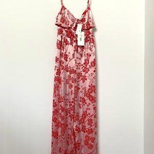 LIKELY Jumpsuit Pink and Red with tags. Size 6.